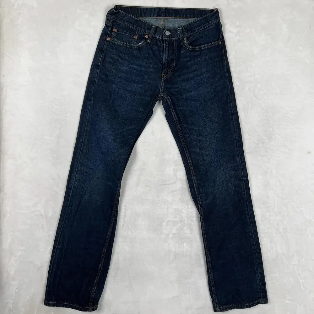 Levi's 559 Jeans Mens 31x34 Blue Relaxed Straight Denim Dark Wash Pants